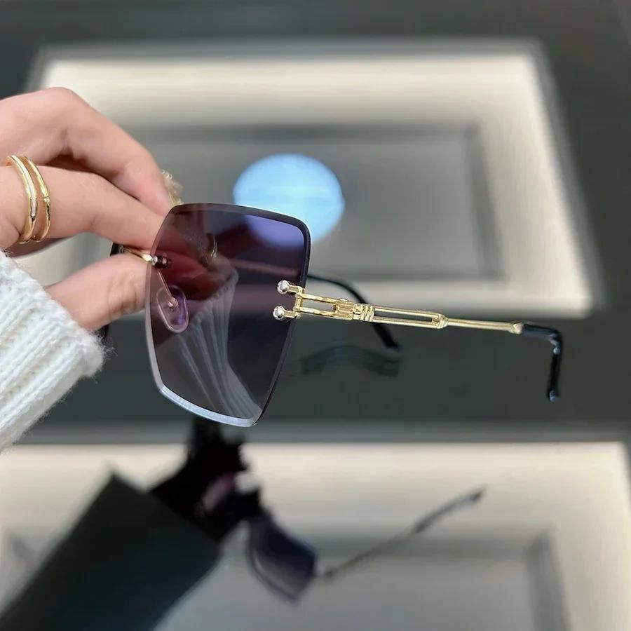 Stilvolle quadratische Sonnenbrille Damen Herren Klassische Retro Modebrille Lässig Weiblich Männlich