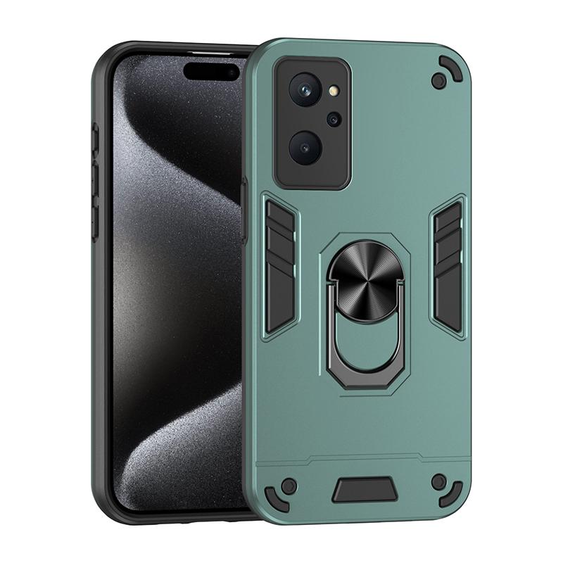 For Realme 9 Shockproof Armor Case For Realme 9I 9 Pro Plus Realme 9 Pro Realme 10 Car Magnetic Ring Stand Hard Back Phone Cover