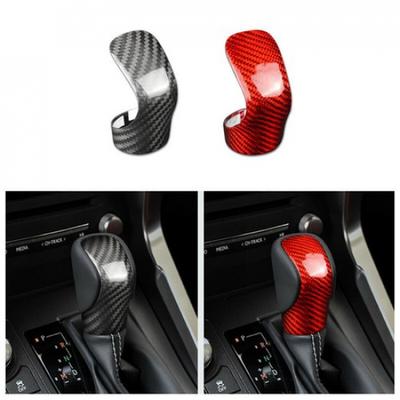 Carbon Fiber Gear Shift Knob Head Cover For LEXUS IS250 ES350 NX300 RX GS 15-17