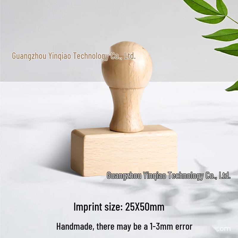 Custom DIY Wooden Rubber Stamp for Engraving and Journal Design