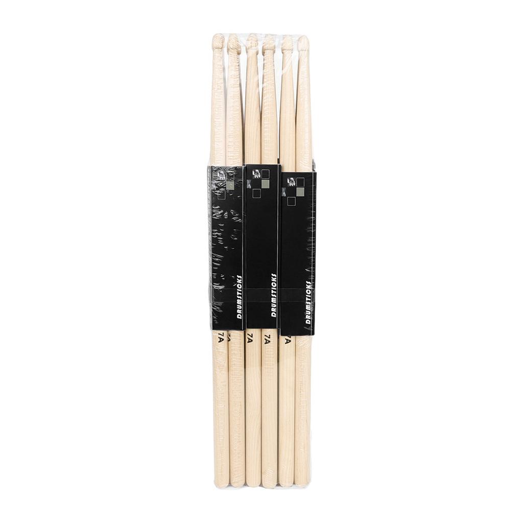7A Drumsticks for Adults Kids Non-slip Classic Wooden Drum Sticks Light Durable Concert Percussion Accessories Gifts