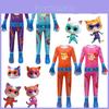Superkitties Kids Onesie Costume With Soft Milk Silk Fabric Cartoon Style Purple Blue Pink Orange 100cm-150cm/43.3-59.05in