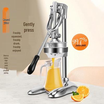 Portable Stainless Steel Manual Juicer for Lemons & Oranges - Multi-functional Home & Street Use