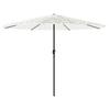 White Sun Umbrella with Steel Pole 324 X 324 X 247 Cm