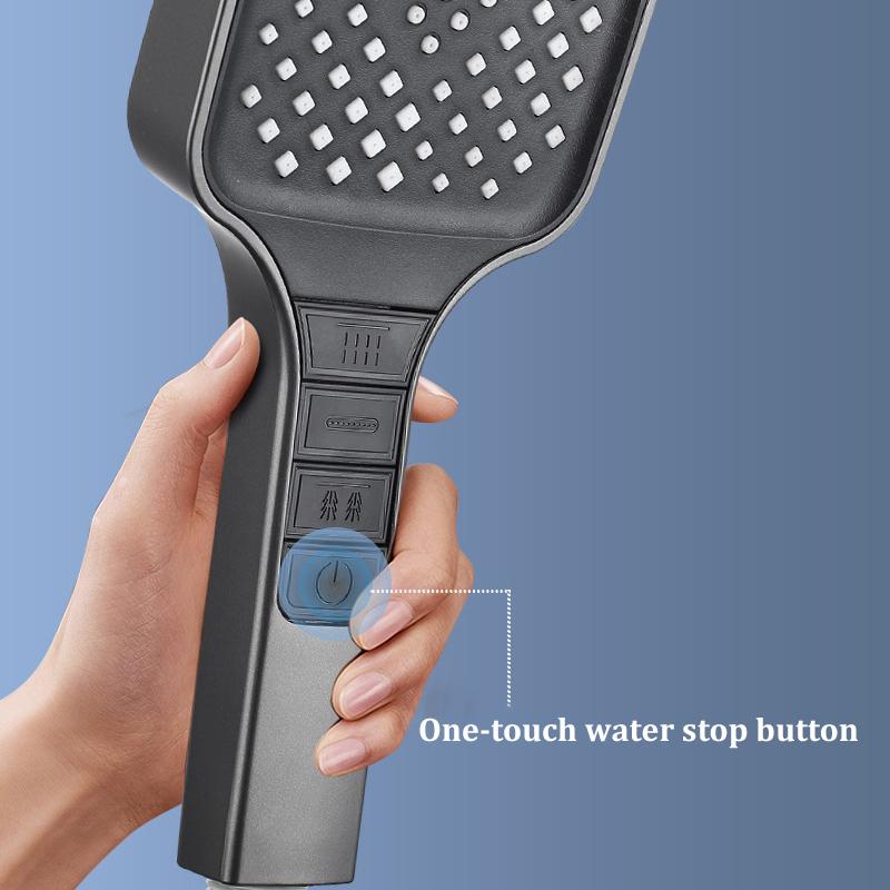 7-speed Booster Large Panel Handheld Shower Head High-quality Shower Household Filter Shower Head Set Multifunctional