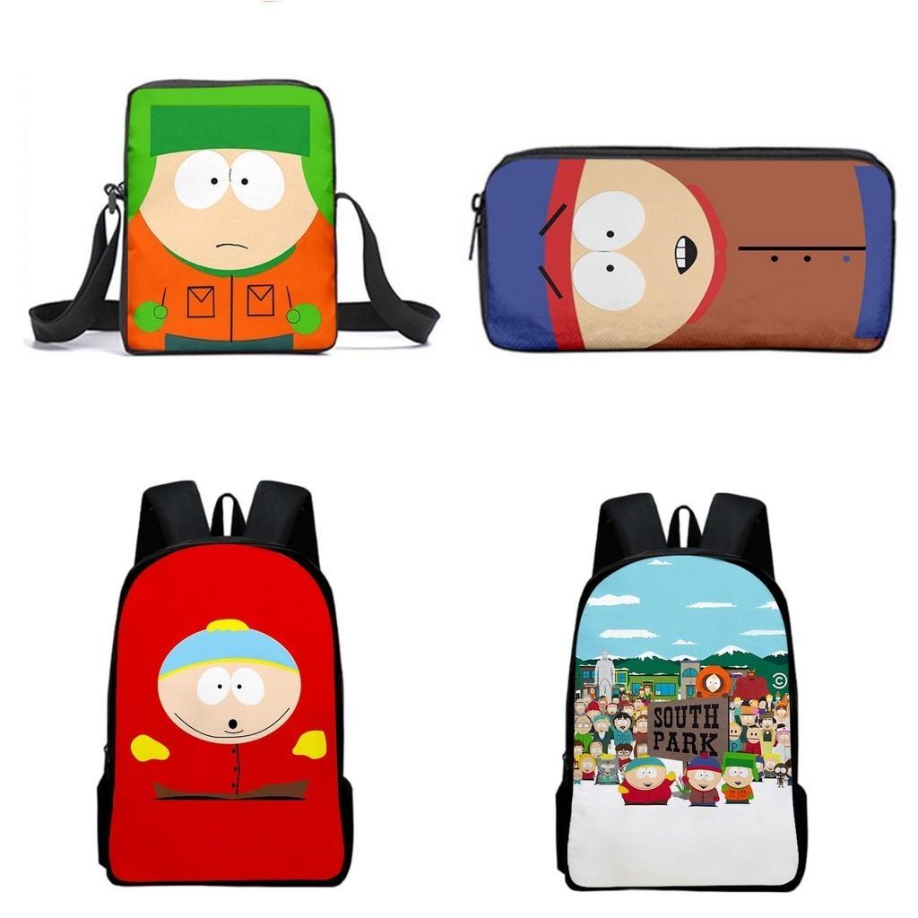 Unisex South Park Backpack With Matching Pouches For Students