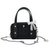 DIOR DIY Style Cosmetic Bag Retro Ebony Simple Niche High-end Trendy Commuting Exquisite Fashion Versatile Cute Style Canvas Storage 14*10*8cm