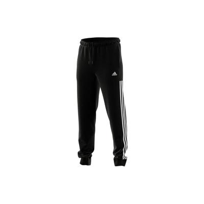 Logo Retro Sports Striped Cuff Pants Men Bottoms Black EJ9317