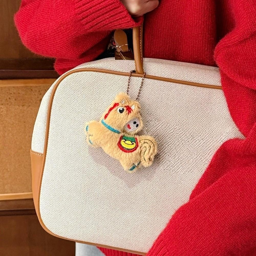 2026 Year of Horse Stuffed Animal Horse Keychain Pony Figurine  Chinese New Year Gift