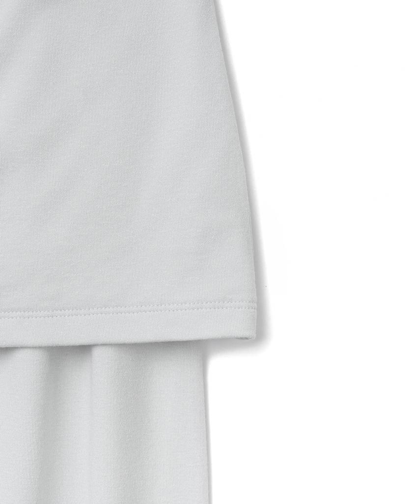 Tudment H-Line Jersey Maxi Skirt Light Gray