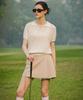 OBER GOLF Mesh Half-Zip Collar Knit (Ivory)