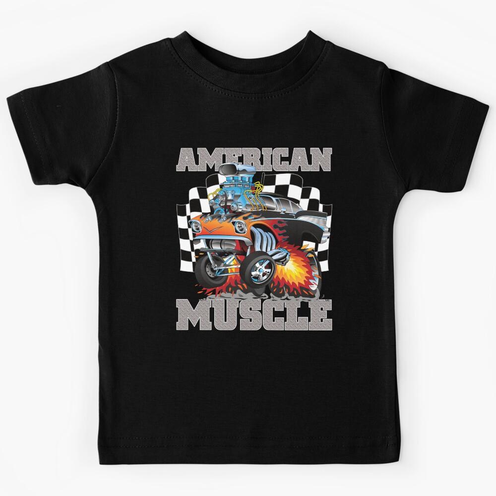 Muscle Cars High Performance Race Car Street Machine Kids T-Shirt 170