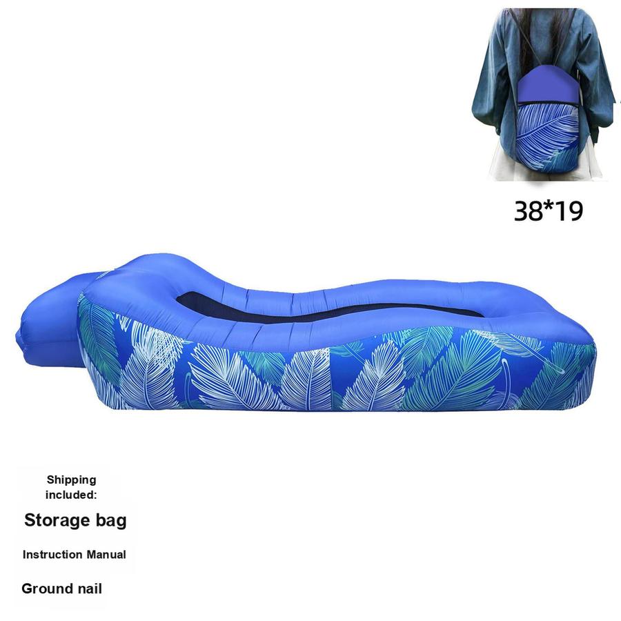 Multifunktionales aufblasbares Sofa-Bett für den Außenbereich, automatisches schnelles Aufblasen, Camping-Picknick-Schlafmatte, Seitenschutz, Luftkissen