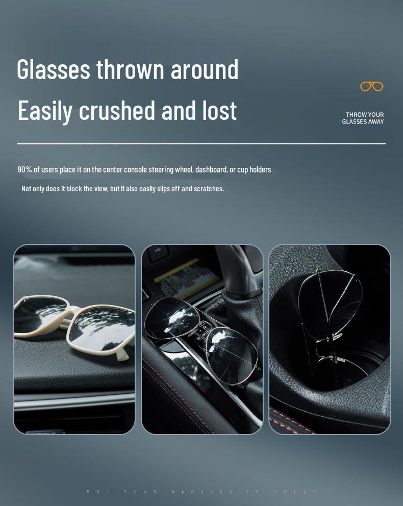 Car Sun Visor Multifunctional Clip for Glasses, IDs, and Receipts