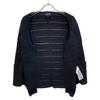 GIORGIO ARMANI Navy 3ZAG09 AM43Z 1B Windowpane Knit Jacket Jacket 40 blackUsed
