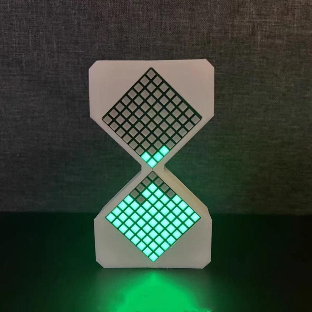 Cyber Style LED Electronic Hourglass with Gravity Sensing Technology Sense DIY Digital Sand Clock Home Decoration 1-30 Min Timer