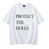 Protect The Dolls Lette T Shirt 2025 Men/women Harajuku Vintage Graphic Tshirt Classic Unisex High Quality Cotton Tee Shirts