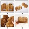 Wall Mounted Boho Wooden Shelves Rainbow Design Geometric Arched Wall Shelves Floating Threaded Multi-Layer