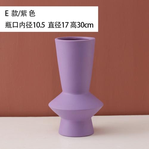 Ceramic Vase Minimalist Solid Color Vases for Flowers Abstract Art Desk Decoration Flower Arrangement Decorative Ornaments