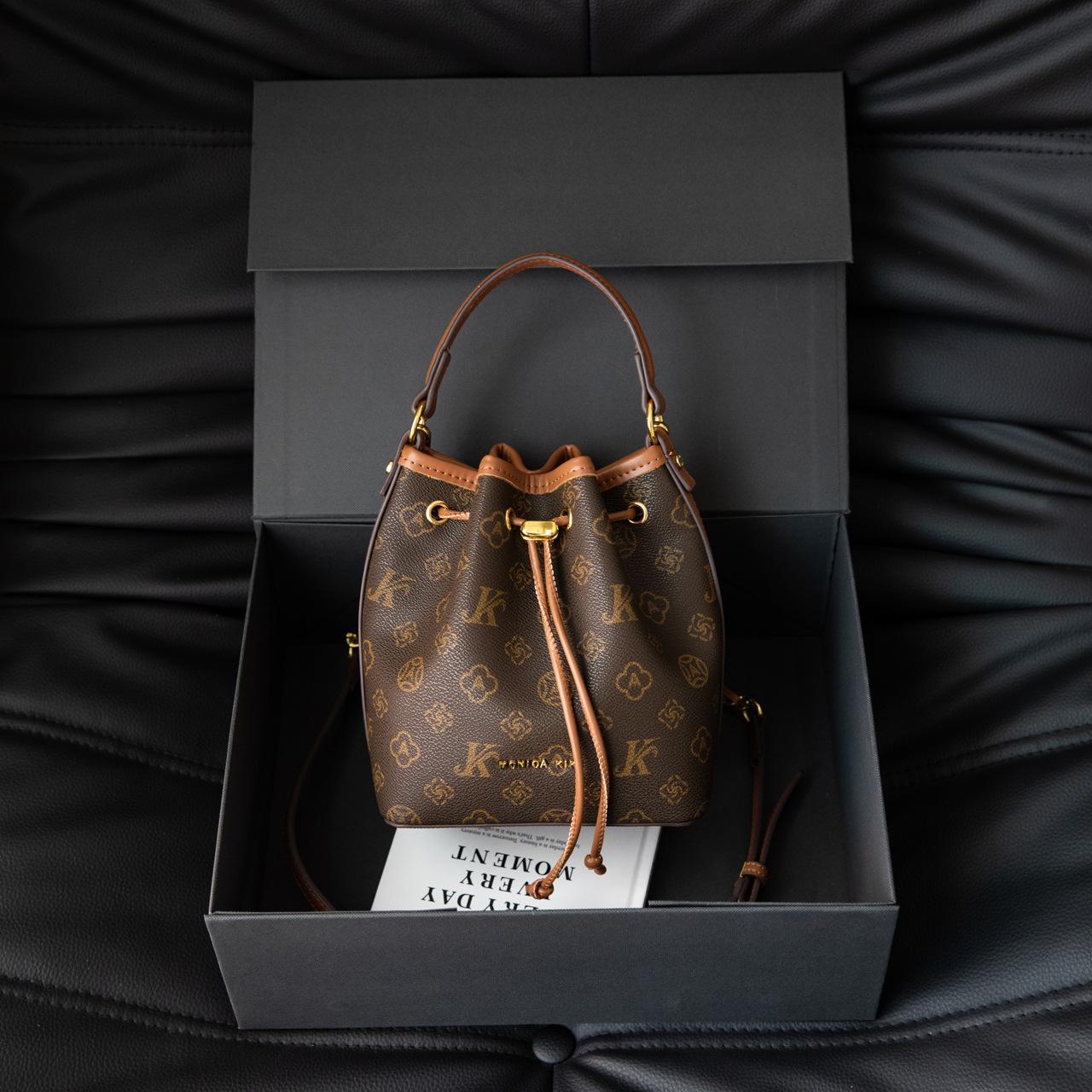 

2025 нова сумка через плече, сумка-месенджер, сумка-відро на шнурку, модна маленька сумка, жіноча сумка, універсальна сумка для матері та дитини