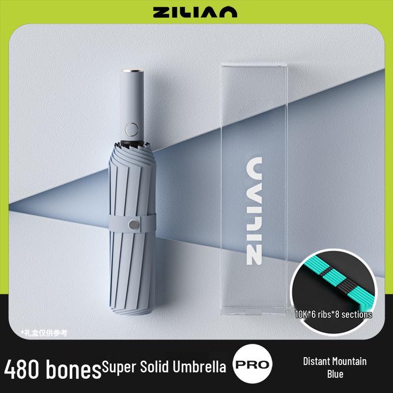 Automatic 24-Rib Stormproof Travel Umbrella