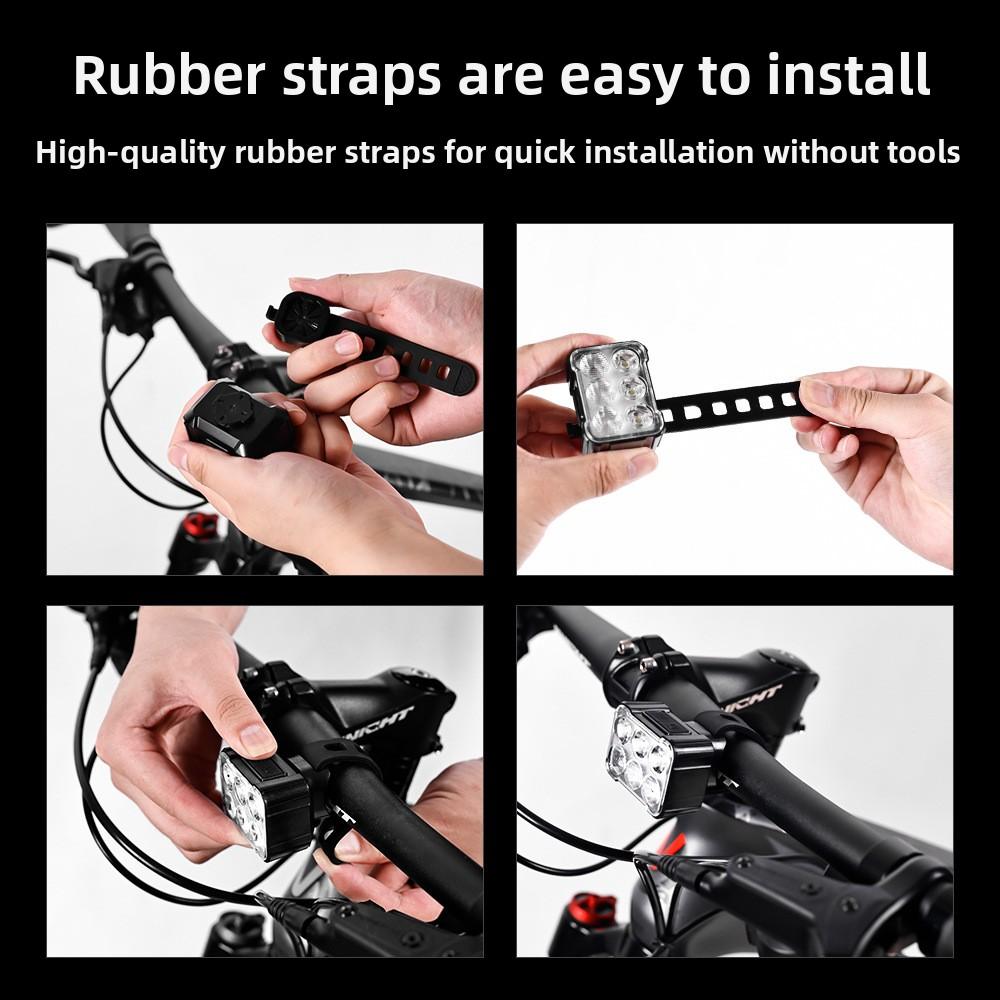 Bicycle Lights Road Bike Outdoor Lights Warning Lights Riding Lighting Accessories Mountain Bike Headlights Tail Lights Set