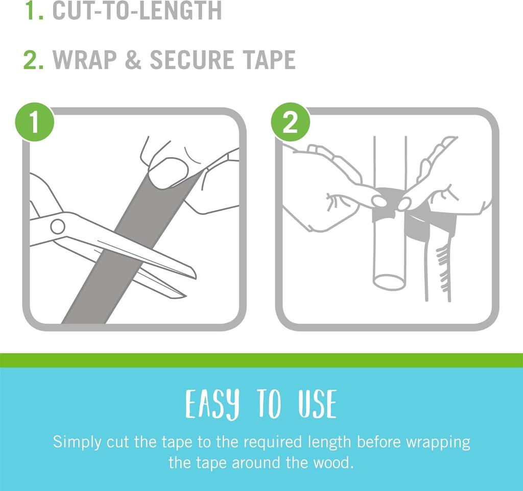 Garden Ties | Plant Supports for Effective Growing | Strong Grips Are Reusable and Adjustable | Cut-to-Length, 10m