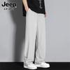 JEEP SPIRIT Men's Ice Silk Loose Straight Casual Pants