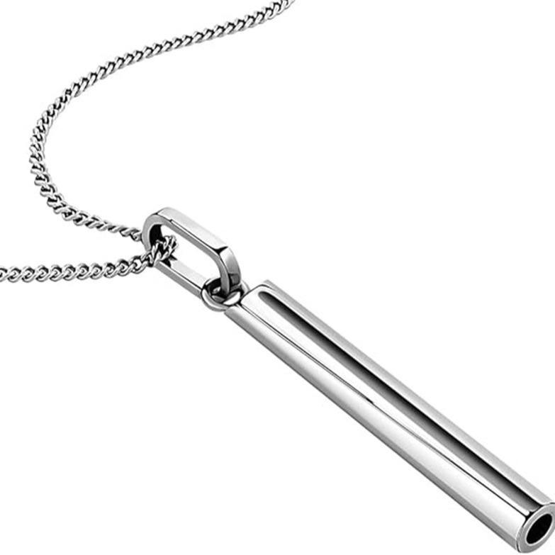 Colar Pingente Aço Inoxidável Ajuste Silencioso Acessórios Tridimensionais Aço Titânio