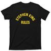 Stephen King Règles T-shirt L'Équipe des Monstres Auteur de Fiction Films d'Horreur Effrayants Tee (M, Noir)