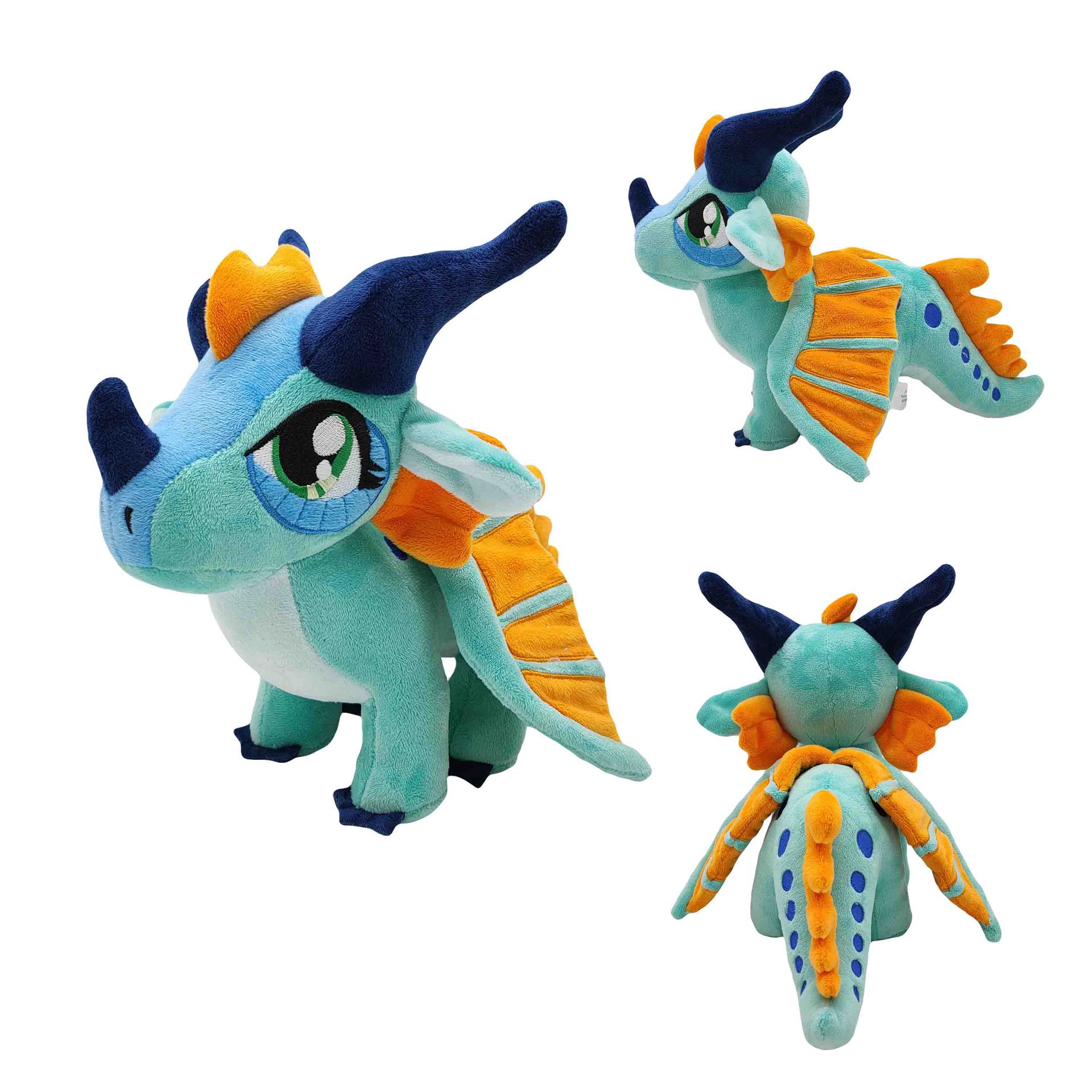 

Нова плюшева іграшка Wings of Fire Dragon Blue Big Eyes Dragon Doll Doll 23cm