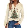 Women's Printed Long Sleeve Shirts Elegant Casual Tops Trendy Shirts Tops
