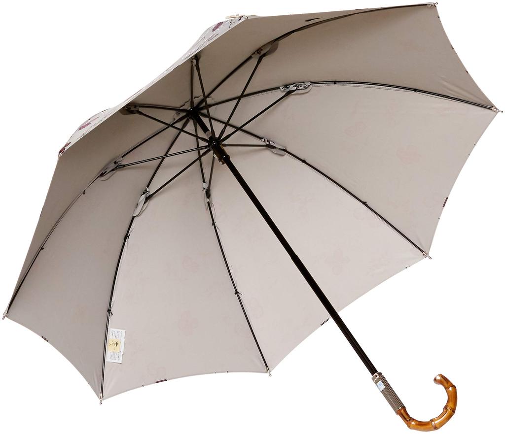 AURORA Botanical Print slide long umbrella for light 47cm slide short [JILLSTUART] JI-23015-15 (foil lettering) 1-stage UV/light-blocking women,