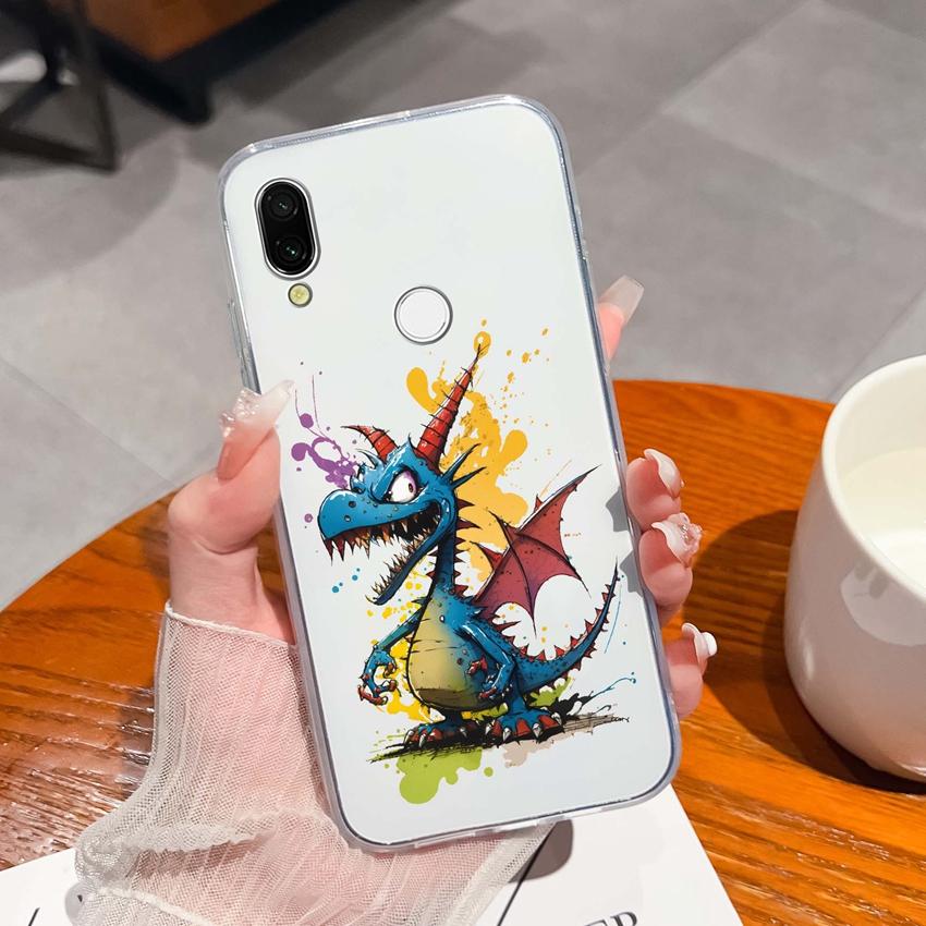 Für Xiaomi Redmi 7 7A 8 9C 9T 10A Mode Buchstaben Handytaschen Ultradünne Transparente TPU Staubdichte Schutz Weiche Rückseite Für Xiaomi Handyhülle