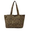 Korean Style Niche Leopard Print Canvas Bag for Women Spring Summer New Casual Lazy Style Single Shoulder Bag Large Capacity Com