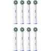 Têtes de brosse à dents - ORAL-B - Pro Cross Action - 8 pièces - Blanc - Pour adultes