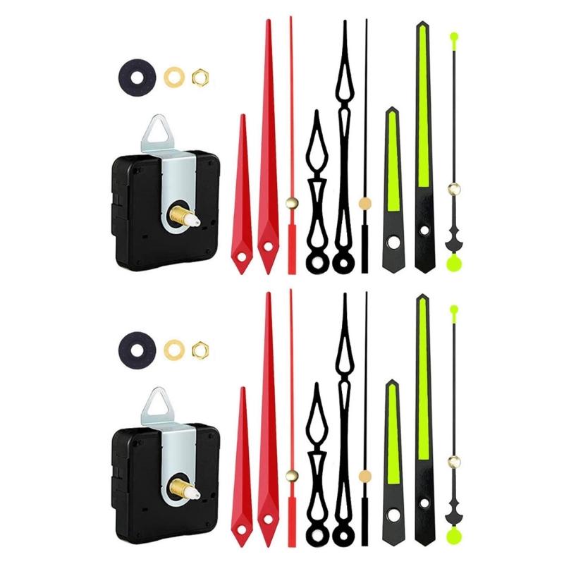Silents Clock Mechanism Replacement Kits, Battery Operated Clock Movement Parts with Clock Hand DIY Clock Repair Parts