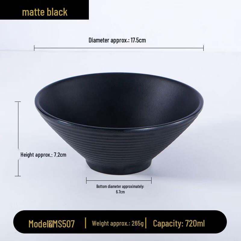 ZISIZ Commercial Melamine Noodle Bowl