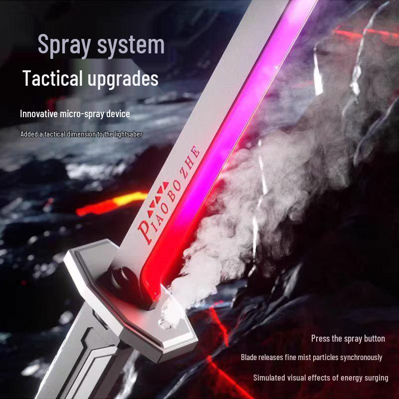 Pull-Out Spark Battle Blade: Seven-Color Light and Sound Laser Sword Toy