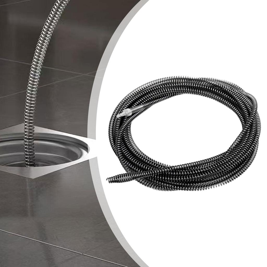 Professional Drain Cleaning and Dredging Tool with Break-resistant Spring, Drain