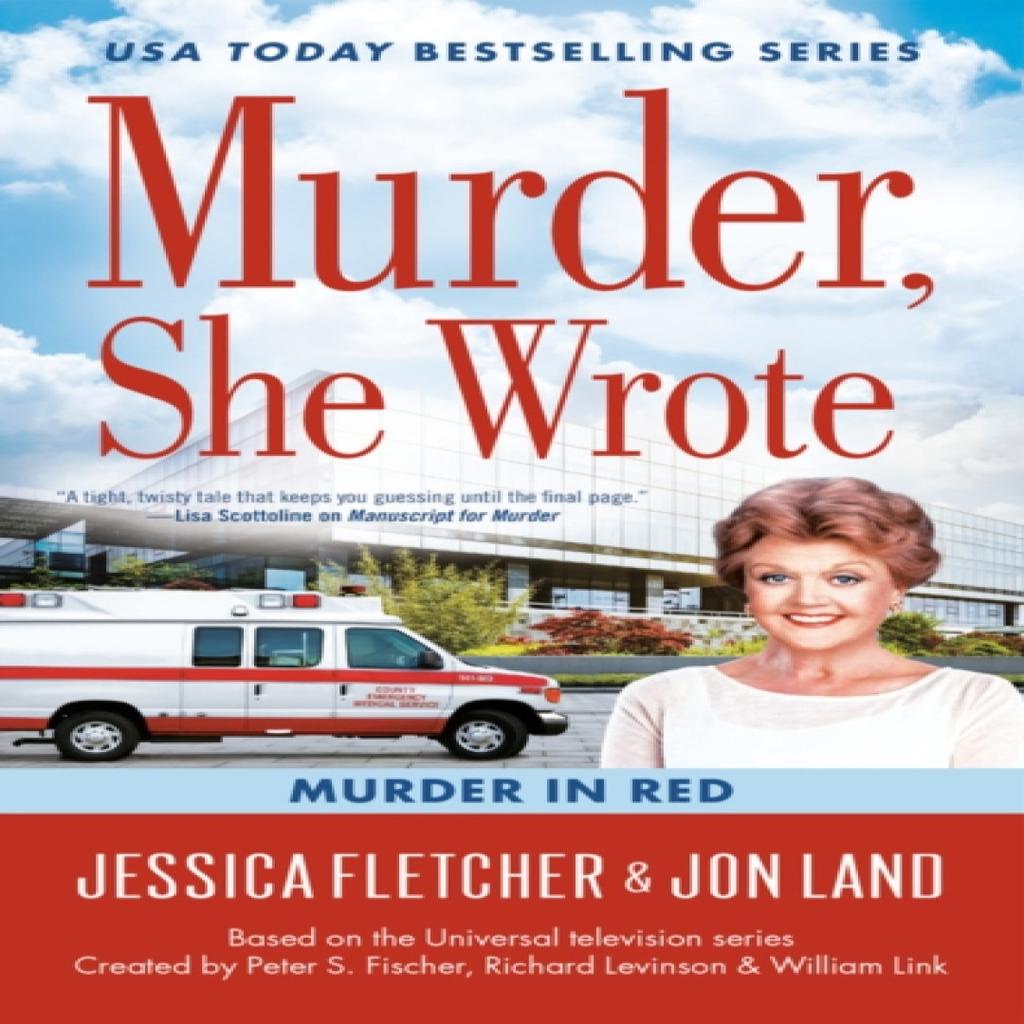 Murder She Wrote Murder in Red by Jon Land Paperback Book 9780451489357