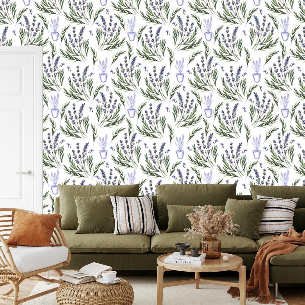 Lavender Wallpaper for Living Room and Bedroom 50x1000