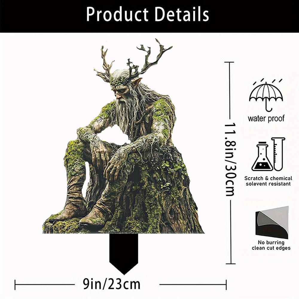 Fairy Garden Stakes Acrylic Flower Pot Stake Garden Ground Insert Fairy Garden Accessories outdoor ground plug Garden supplies