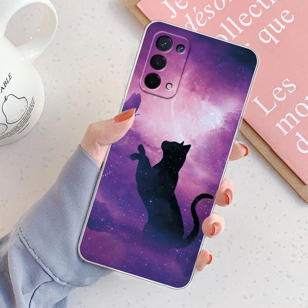For OPPO A74 5G Case For OPPO A74 Cover Girls Clear Soft Silicone Fundas Phone Cases For OPPOA74 A 74 Case Coque