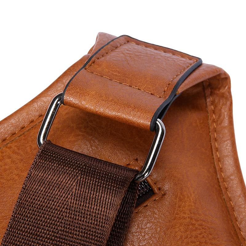 New Men's Vintage Chest Bag Waterproof Large Capacity Crossbody Single Shoulder Bags with Sport Small Messenger Bags