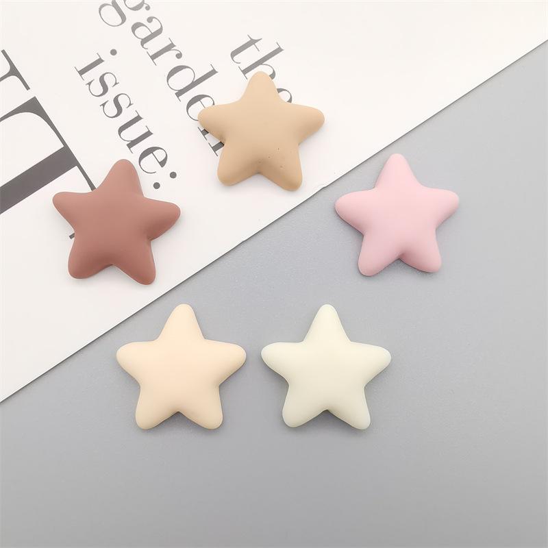 

Pentagram Resin Accessories Card Issuing Gripping Accessories DIY Material Patches 10pcs різнокольоровий