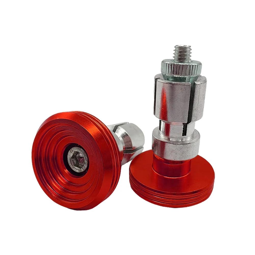 2Pcs/set Aluminum Alloy Motorcycle Handle Bar Ends Grips Universal Handle Cap Plugs Slider for 16-18mm Motorbike Handle Plug