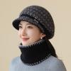 New Basin Hat, Fleece Thickened Warm Knitted Hat, Windproof Ear Protector, Fashionable Wool Hat