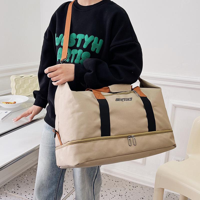 Multi-Compartment Travel Gym Bag: Wet/Dry Separation, Handbag, Carry-On, Outdoor Luggage, Short-Distance Sports Bag