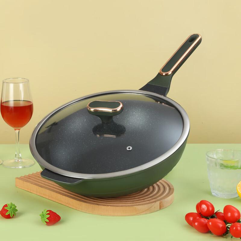 

32cm Green Titanium Non-stick Frying Pan